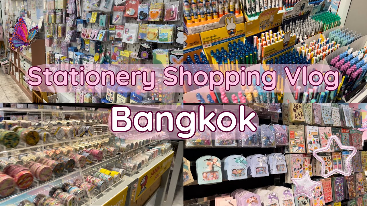 4K Vlog |Stationery Shopping | Bangkok, Thailand | Garden of Arts