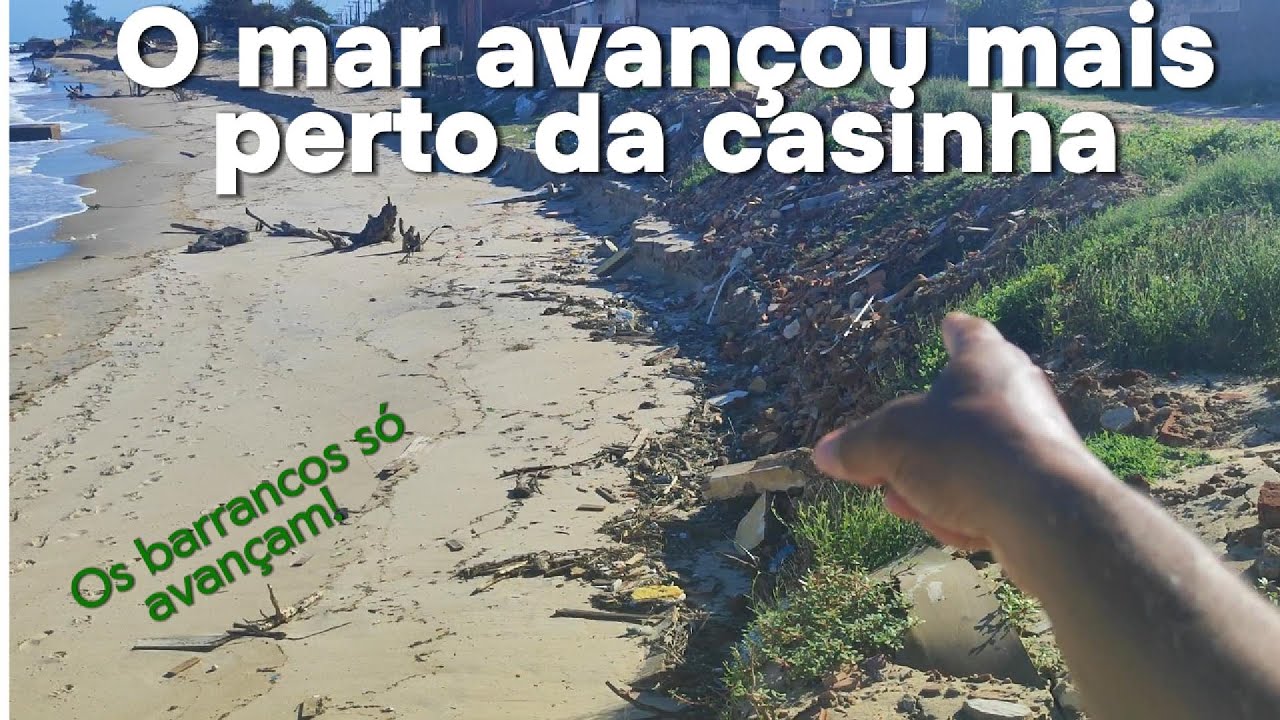 O vento Sudeste e as ressacas  continua atacando a Praia de Atafona. #avançodomardeatafona #praia