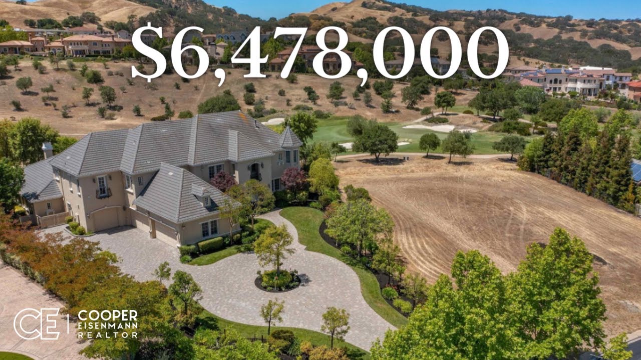 Touring a $6,400,000 luxury home in Pleasanton CA | Ruby Hill