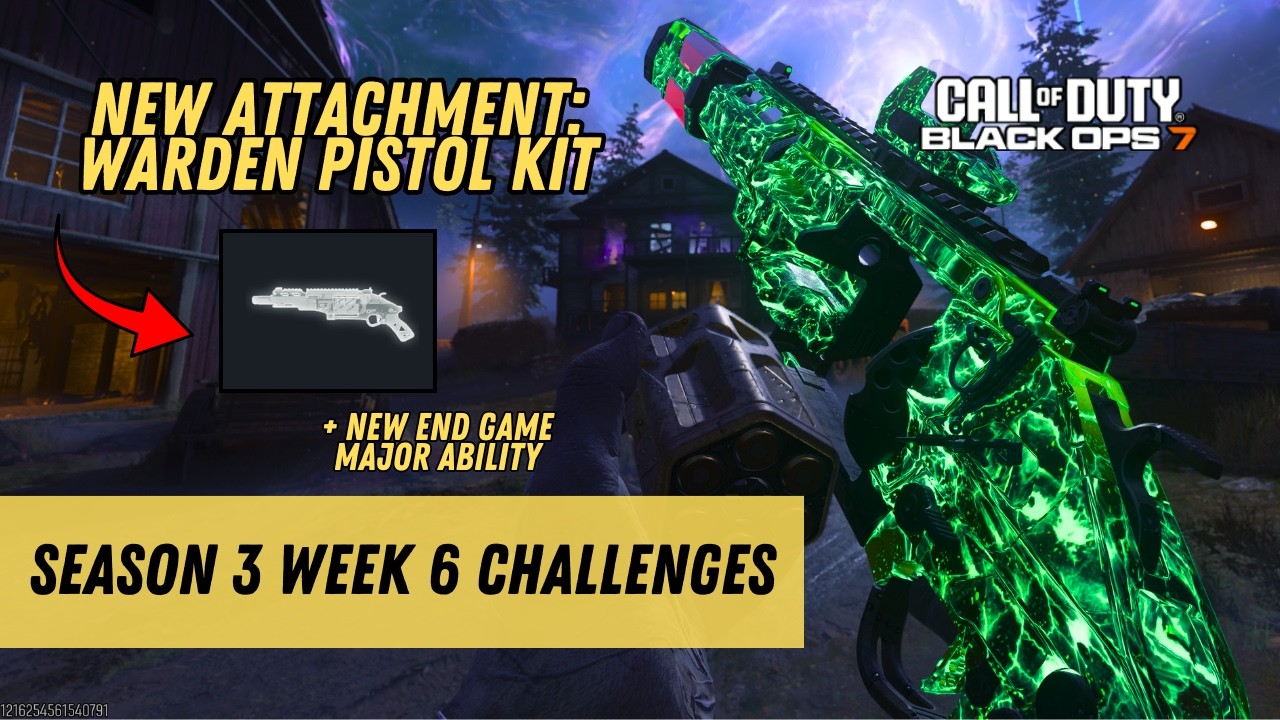 Unlocking the Warden Badlands Pistol Kit in the Season 3 Week 6 Challenges (Black Ops 7 Zombies)