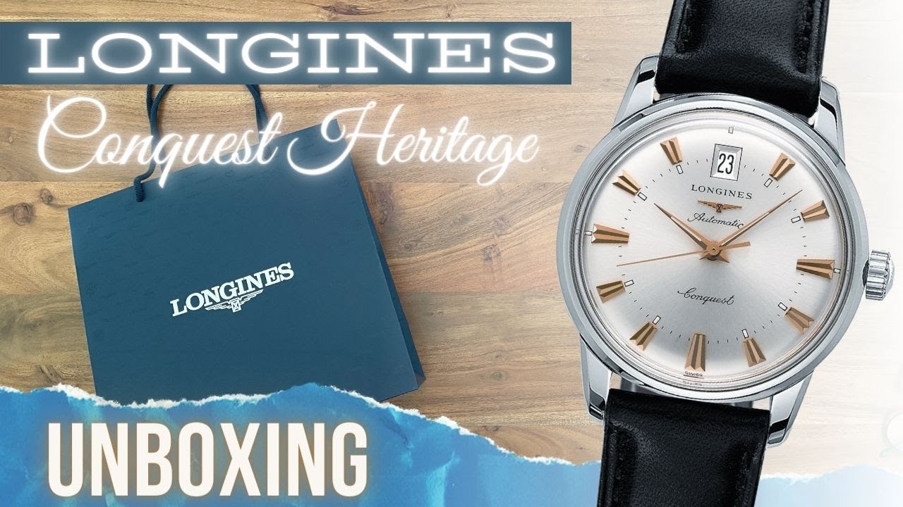 LONGINES CONQUEST HERITAGE: unboxing of a vintage inspired timepiece! | ⌚️WatchTheReview⌚️|&nbsp;4K