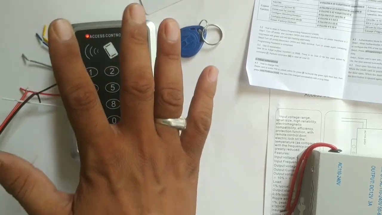 SA32 Access Controller - How to add RFID card and RFID tag, How to Set delay time