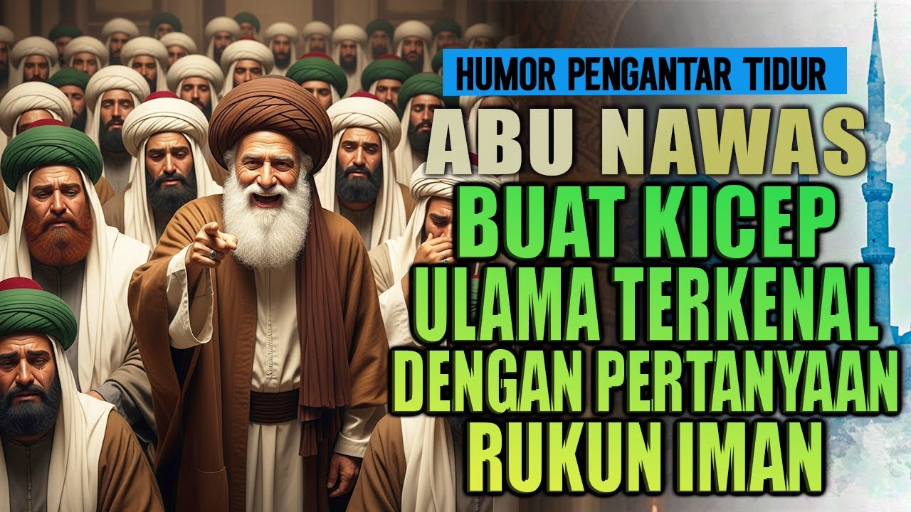 ABU NAWAS BUAT KICEP ULAMA DENGAN PERTANYAAN SEPELE || HUMOR  PENGANTAR TIDUR