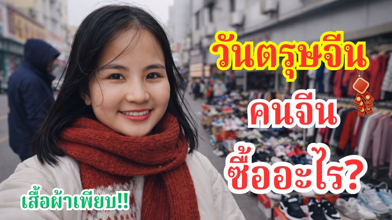 วันตรุษจีนที่จีน 🇨🇳| พาเดินช้อปเสื้อผ้า บรรยากาศคึกคักสุด ๆ 