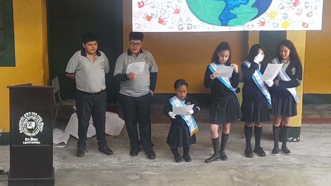 Acto cívico 6to Primaria Día internacional de la paz