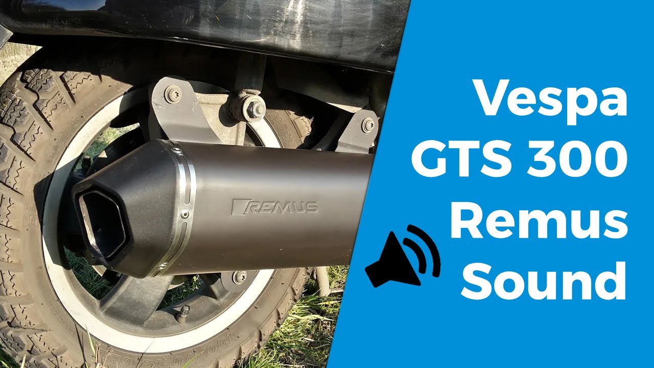 Remus Exhaust Sound – Vespa GTS 300 (No dB Killer)