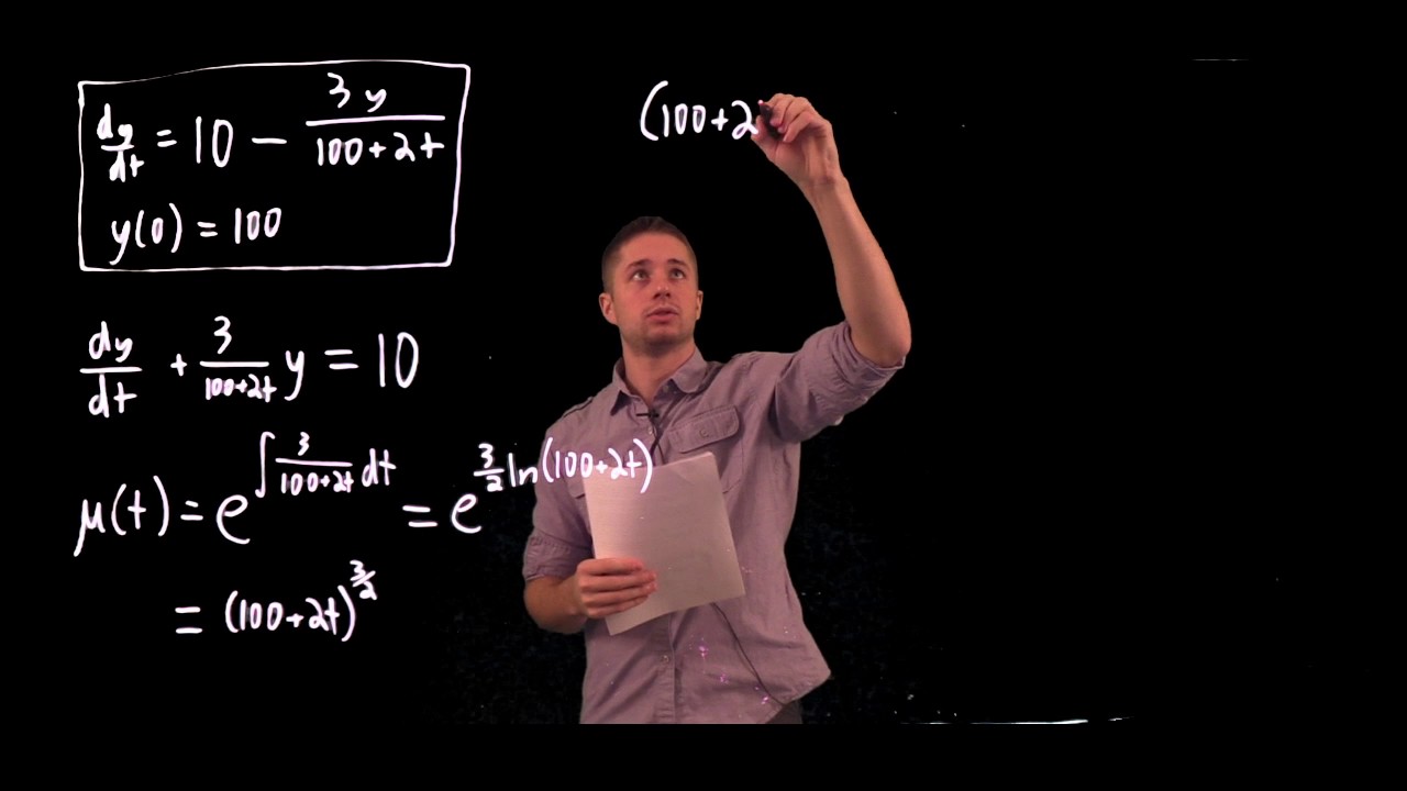 Mixing problem- integrating factors