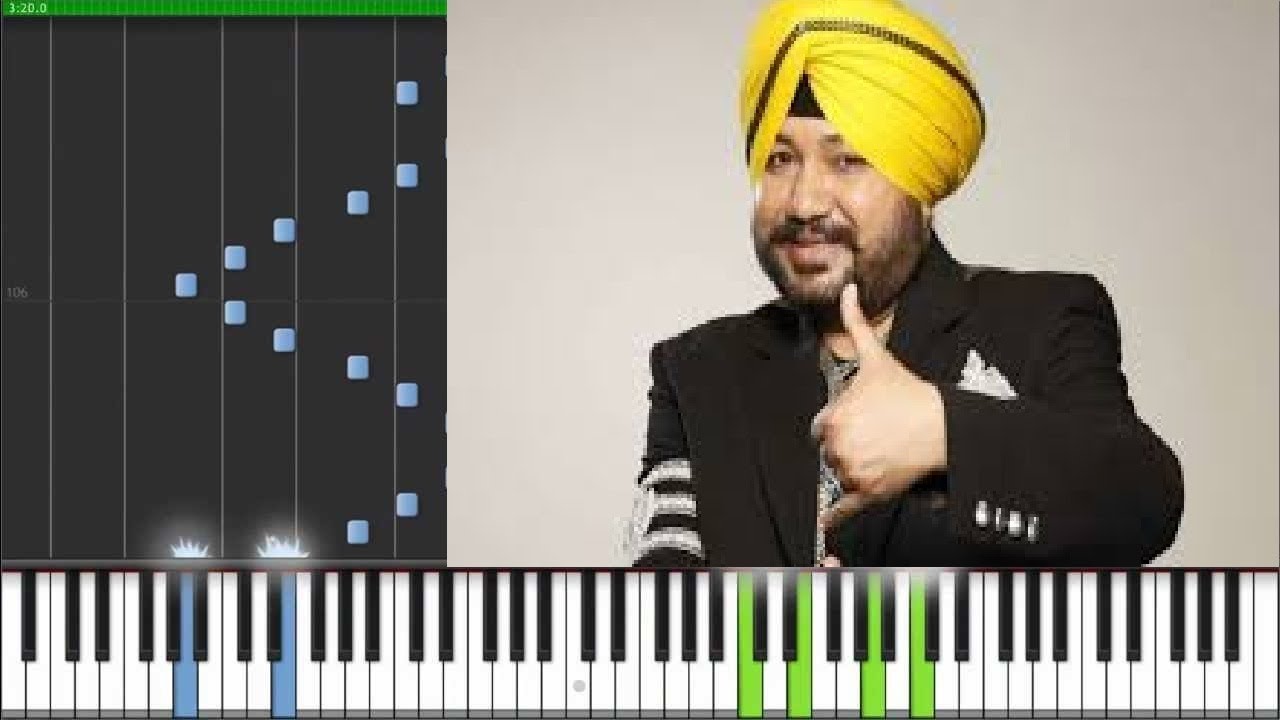 Daler Mehndi - Tunak Tunak Tun - Piano by VN İndia