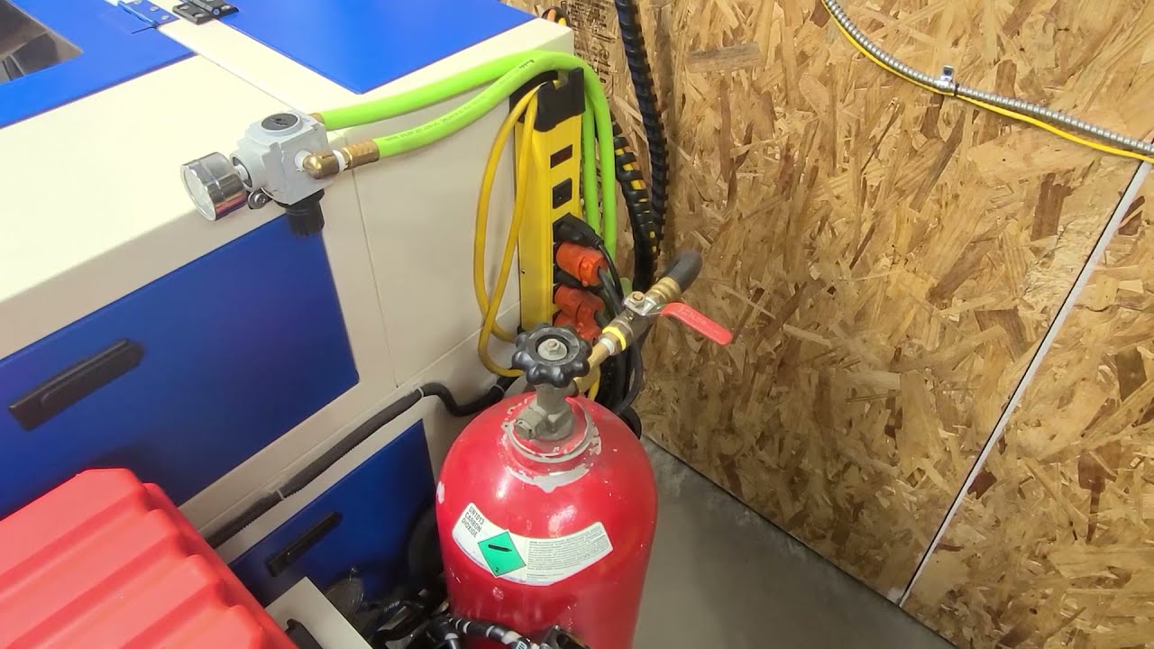 CO2 Laser Machine Fire Suppression System