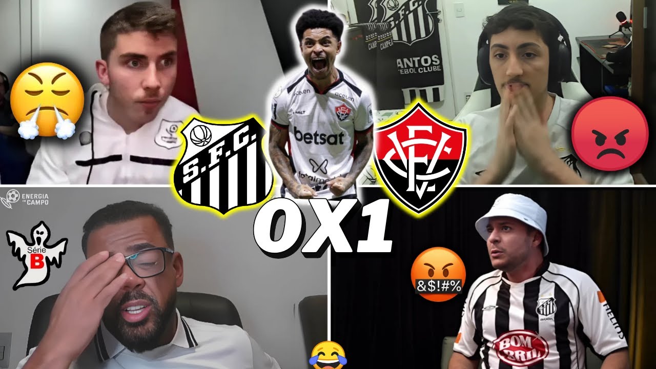REA&Ccedil;&Otilde;ES DOS SANTISTAS REVOLTADOS COM DERROTA - SANTOS 0X1 VIT&Oacute;RIA - BRASILEIR&Atilde;O 2025