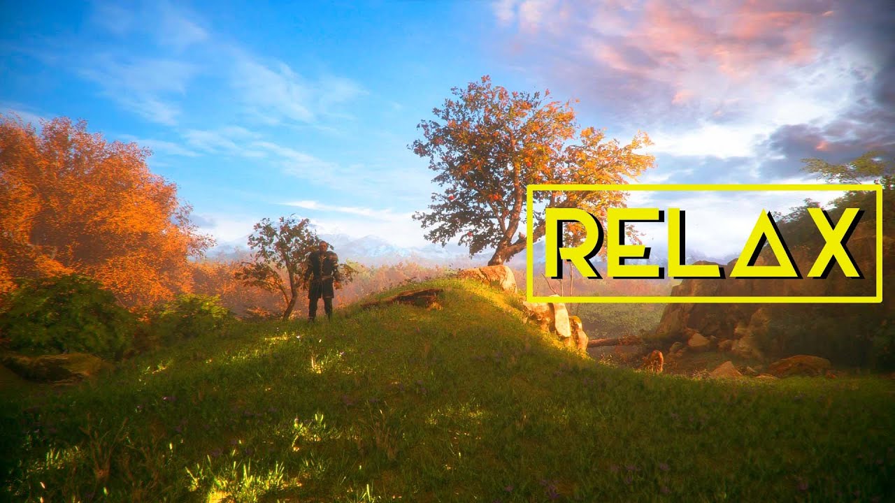 A Plague Tale: Innocence Relax Ambient Game / Birdsong and light music on the hill