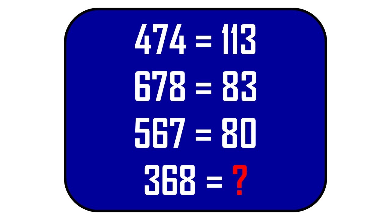 Can you solve this logical number puzzle? Math Puzzles