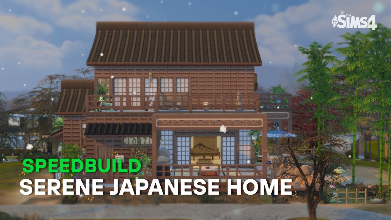 Speedbuild : Serene Japanese Home 🎋 |  The Sims 4 Indonesia