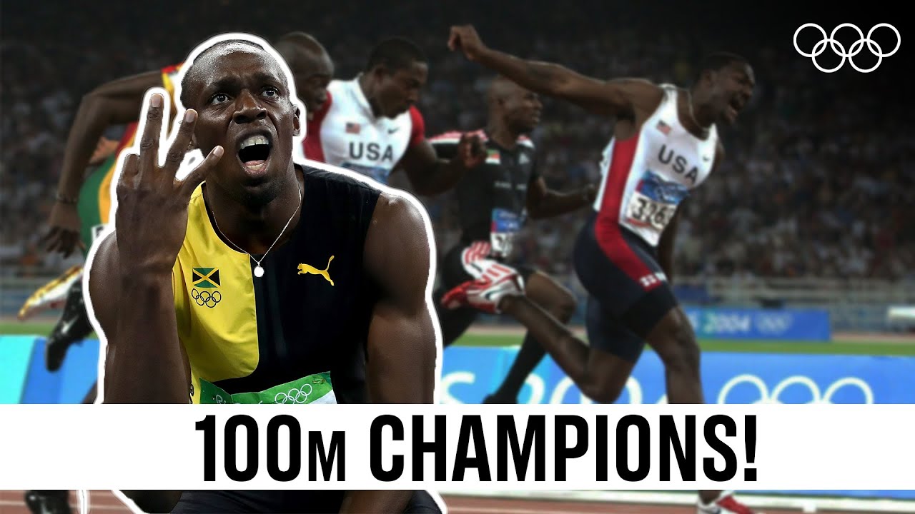 Men's 100m 🏃‍♂️ Last 5 Champions!