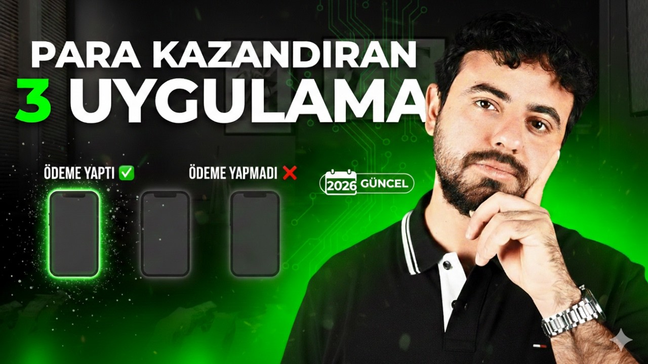 PARA KAZANDIRAN 3 MOBİL UYGULAMA! [2026] (Bilgisayardan Ve Telefondan Para Kazanma Yolları)