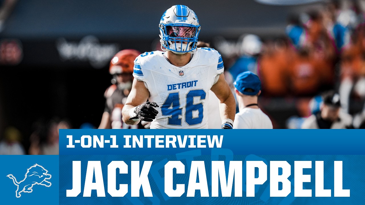 Detroit Lions Linebacker Jack Campbell  | 1-on-1 with Dannie Rogers