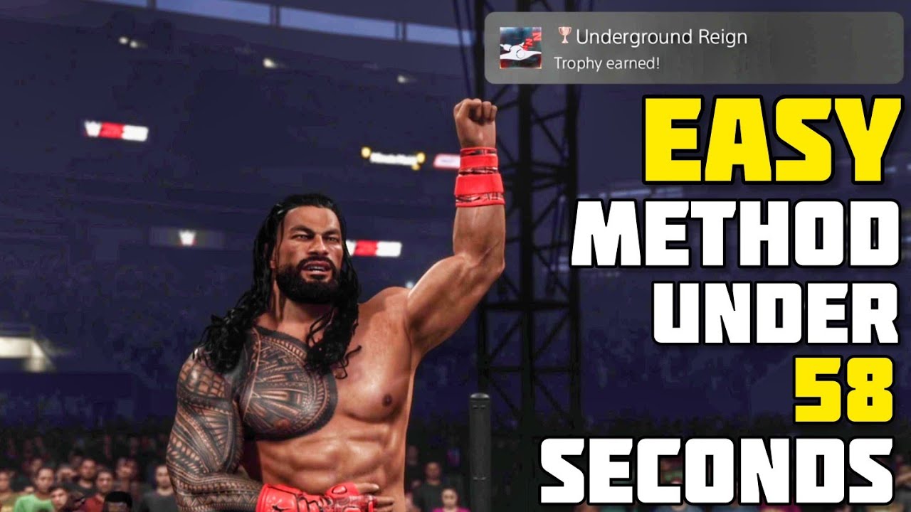 🏆Underground Reign🏆 Easy Method Trophy Guide Gameplay | WWE 2K25