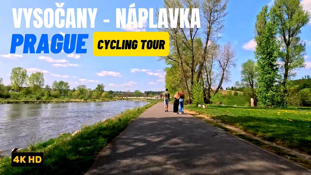 PRAGUE Cycling Tour.  Vysočany - Náplavka