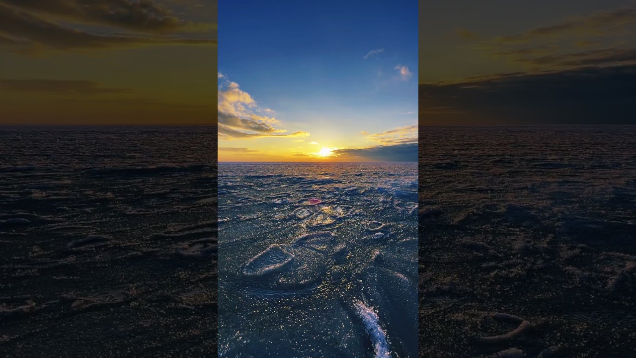 My iphone and frozen sea