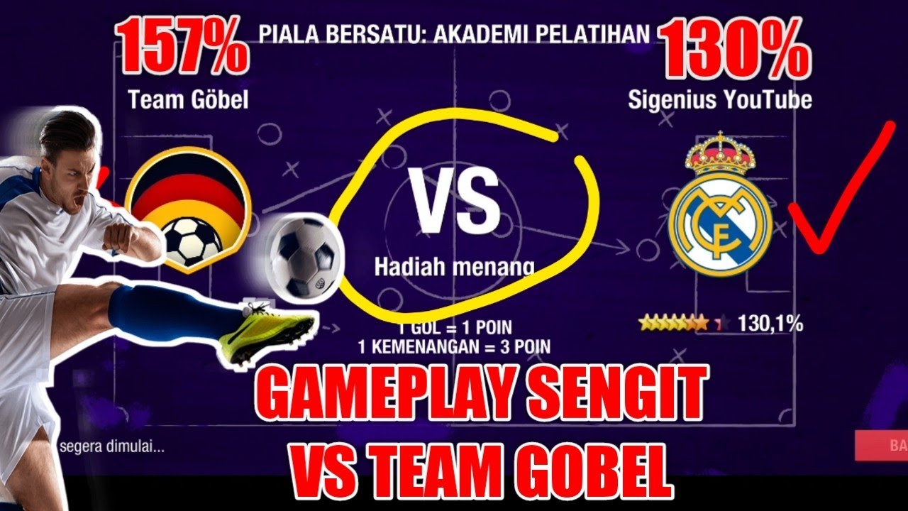 GAMEPLAY VS TEAM GOBEL FASE 6 PIALA BERSATU ASOSIASI : AKADEMI PELATIHAN | TOP ELEVEN 2022