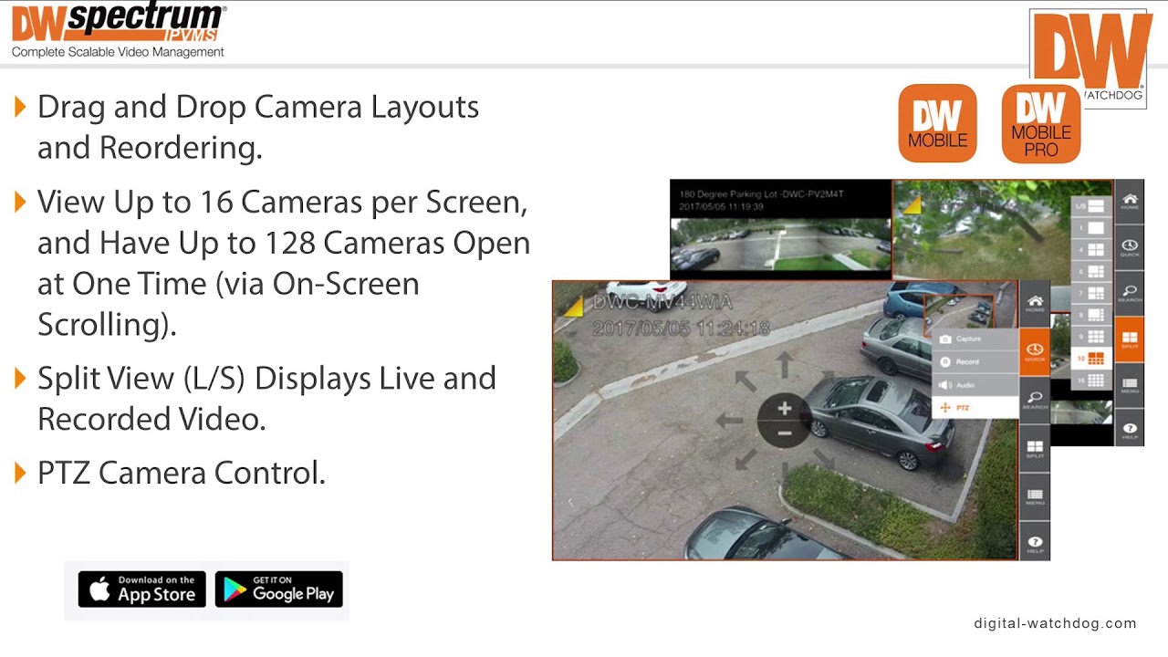 DW Spectrum&reg; IPVMS Feature Tutorials: DW Spectrum Mobile App