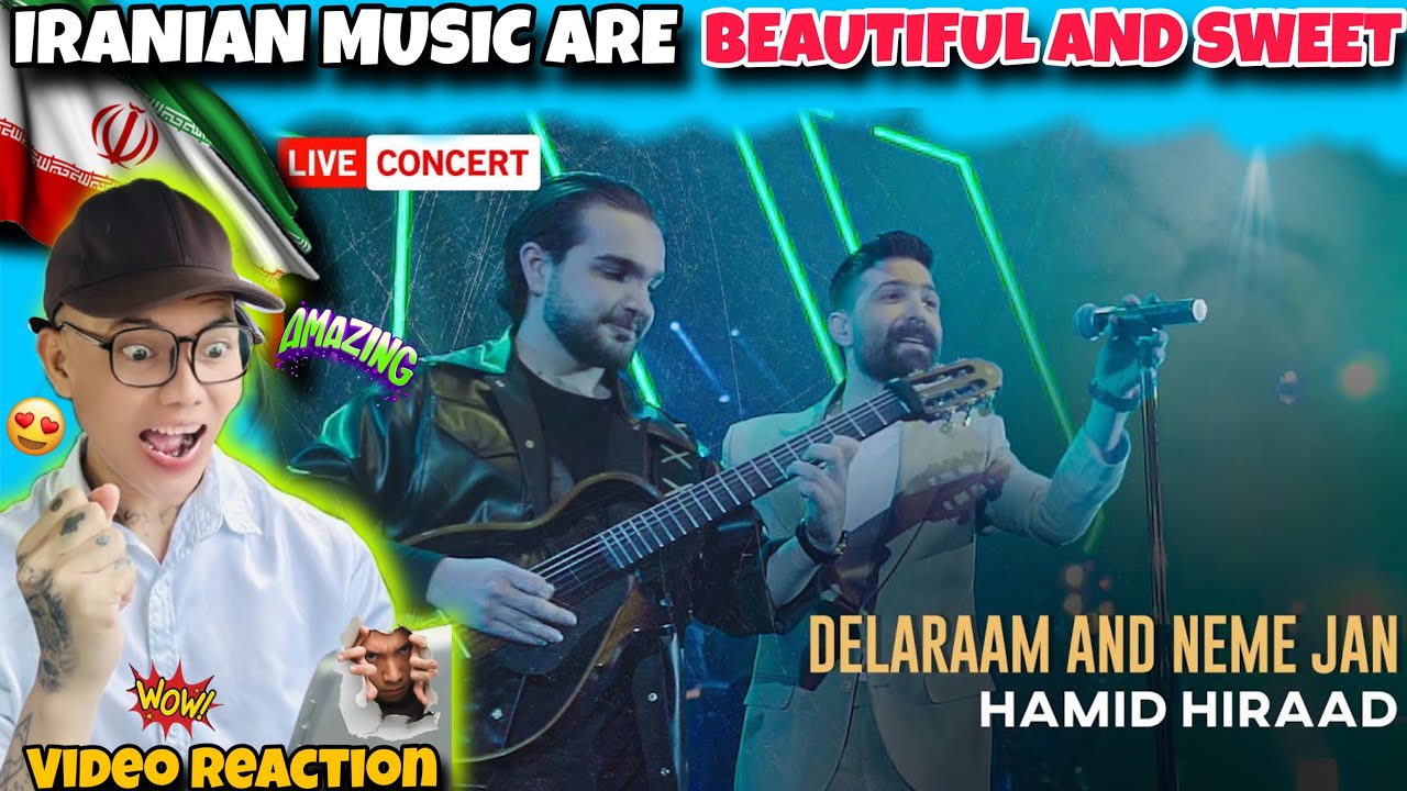 Awesome React to: Hamid Hiraad - Delaraam & Nime Jaan | Live In Concert 1400 اجرای کنسرتی حمید هیراد