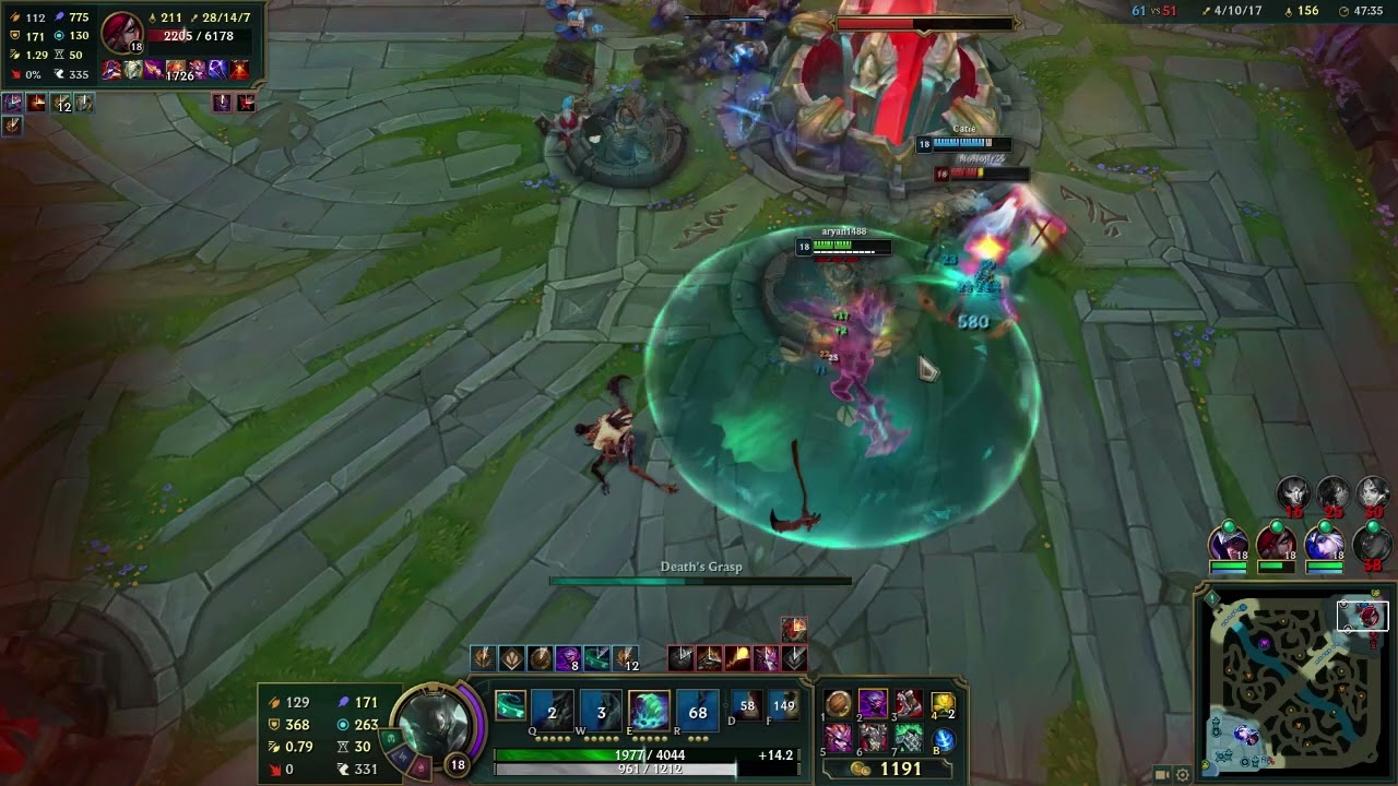 Katarina otp rage (his R didnt one shot)
