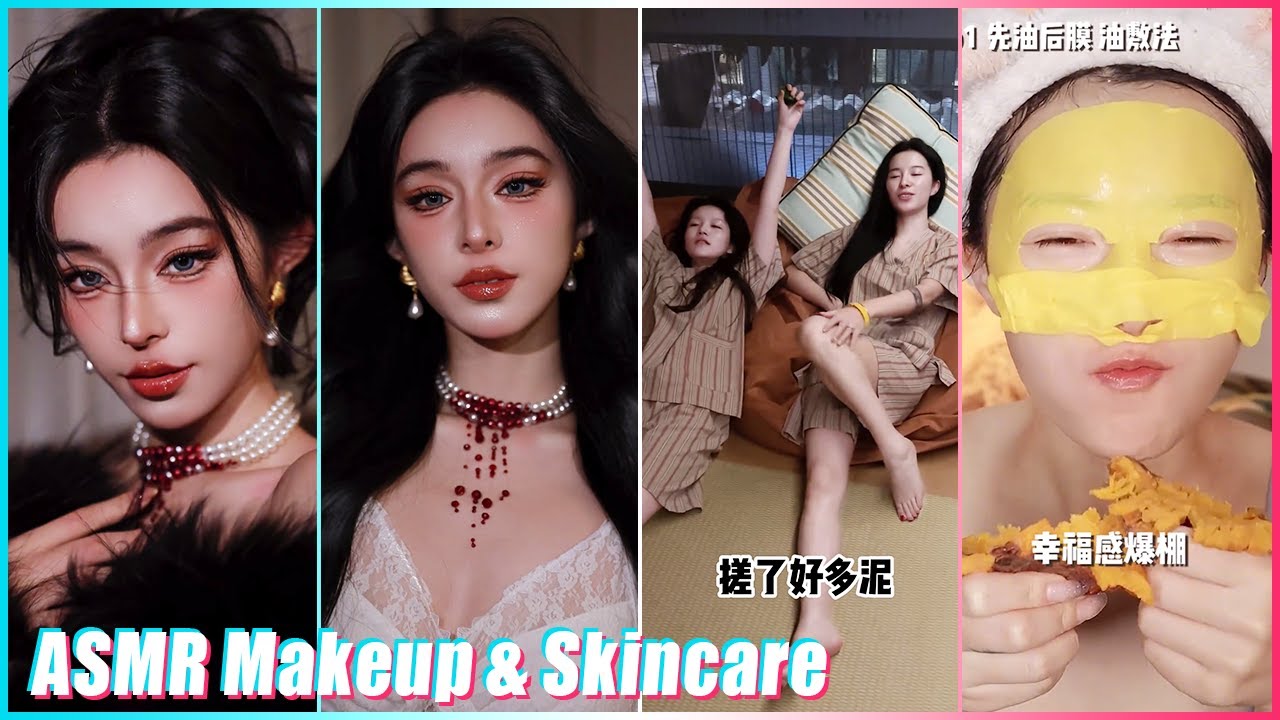 Mitsuisen✨Aesthetic Makeup Tutorial & Skincare Routine☘️Satisfying skincare🍃Beauty Secrets🌿357