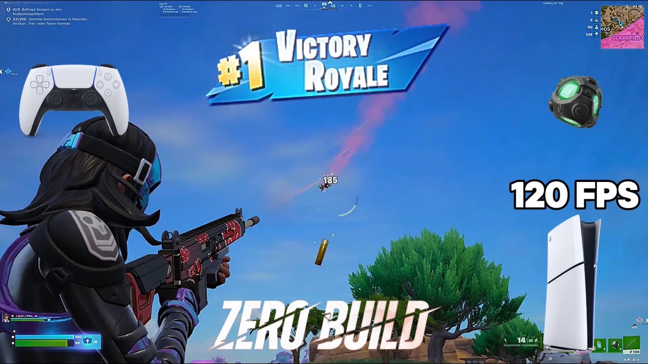 Fortnite Zero Build Ranked Battle Royale On PS5 Slim | Controller Gameplay | 120 FPS | 4K