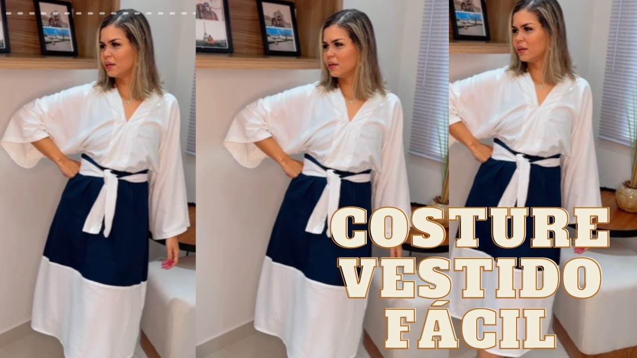 Vestido [A CARA DA RIQUEZA] Luxo 📌🧵 Corte e Costura