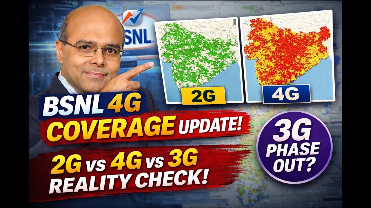 BSNL 4G Coverage Map Finally Updated! State-wise Reality Check (2G vs 4G vs 3G)