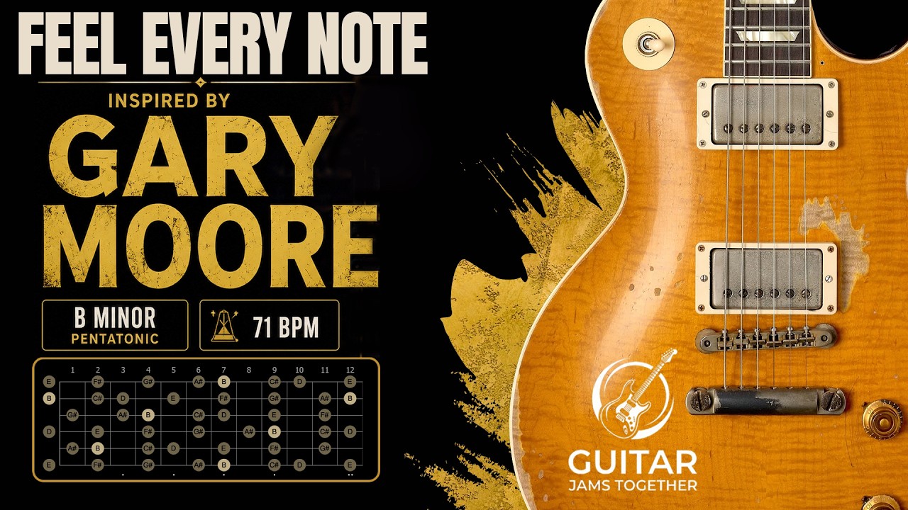 The Most Beautiful B Minor Ballad | Slow Blues Jam with Gary Moore Vibes