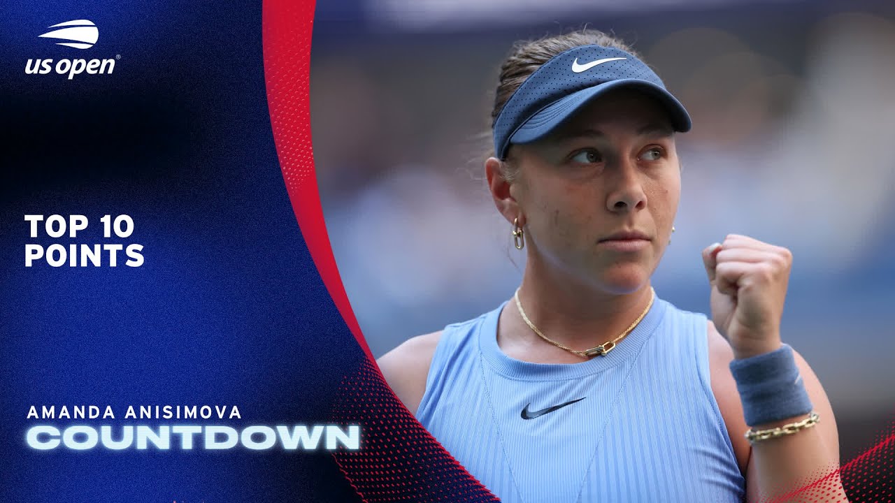 Amanda Anisimova Top 10 Points | 2025 US Open