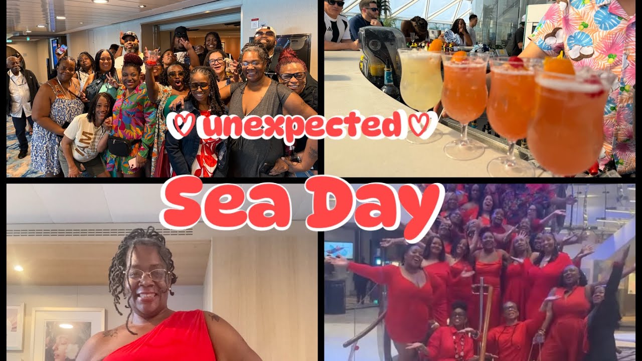 No Coco Cay⁉️ Unexpected Sea Day, Game Day, Sexy Red Night, Bar Crawl: Wonder Of The Seas 
