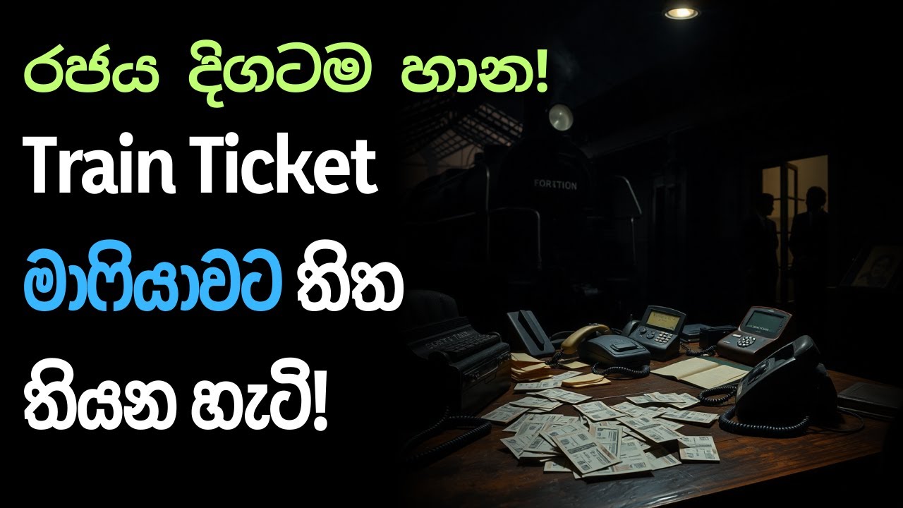 Train Ticket මාෆියාවට තිත තියන හැටි!