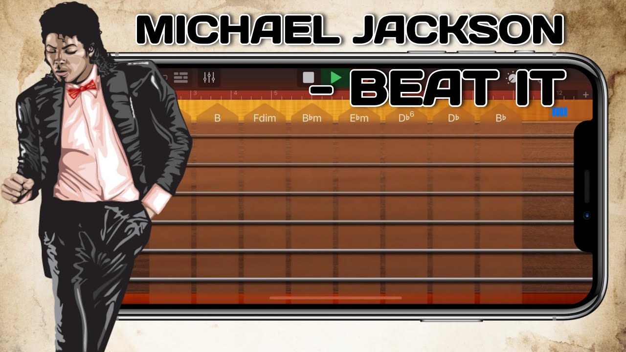 Michael Jackson - Beat It on iPhone (GarageBand)