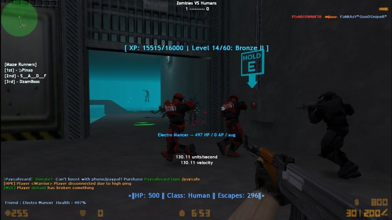 FIRST TIME ZOMBIE ESCAPE ON MY MAP! | Counter-Strike 1.6 MILF Zombie Escape - (Old map version)