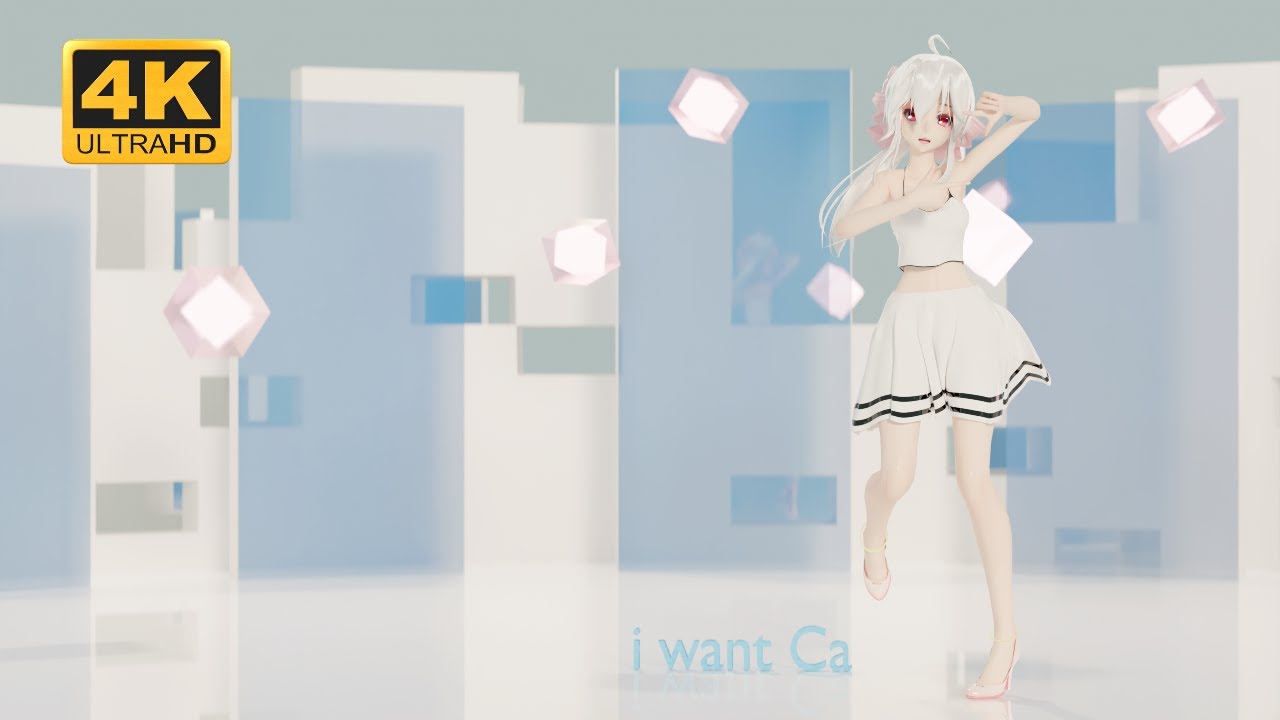 [MMD/Blender/4K]하쿠(弱音HAKU) - JUMP UP