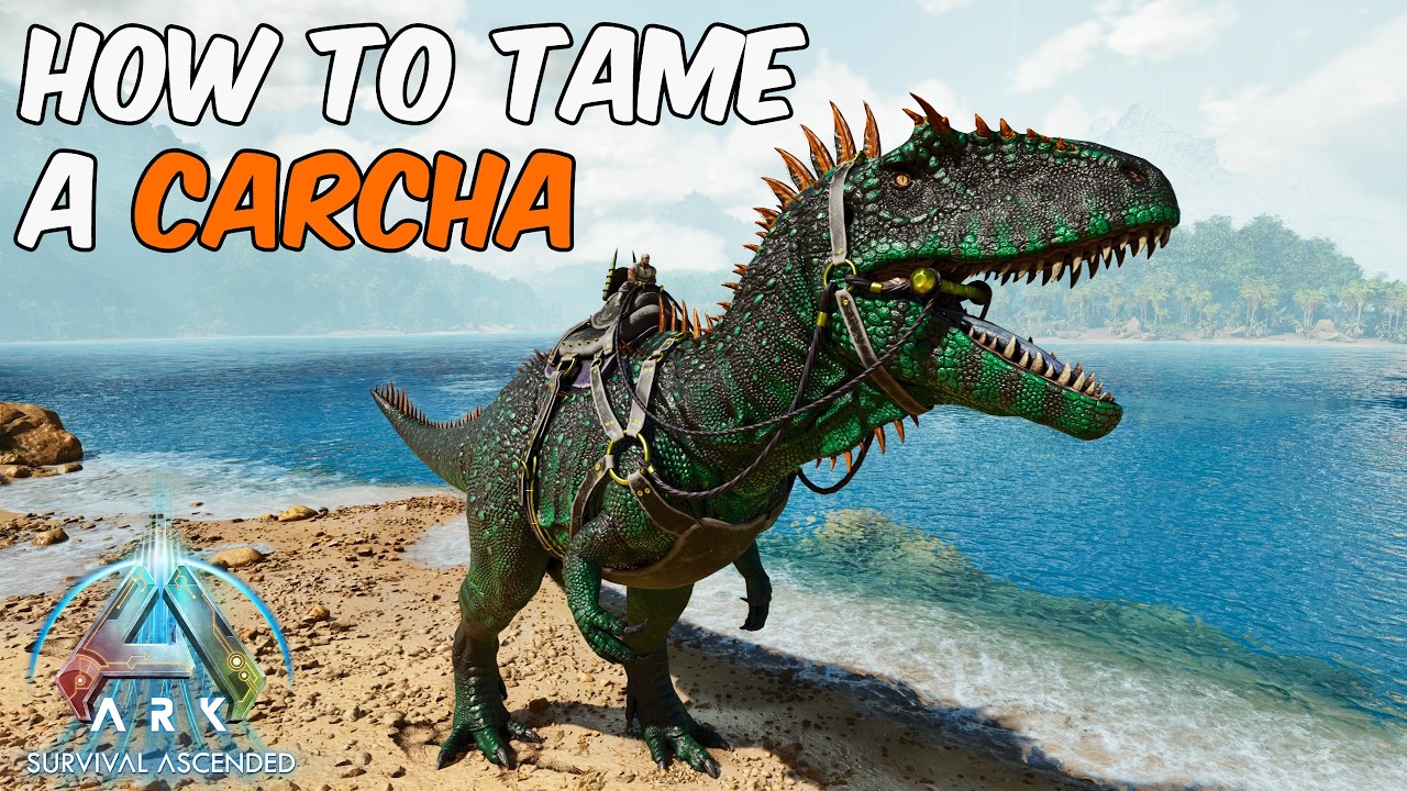 Как приручить кархародонтозавра в ARK Survival Ascended + Полное руководство по способностям