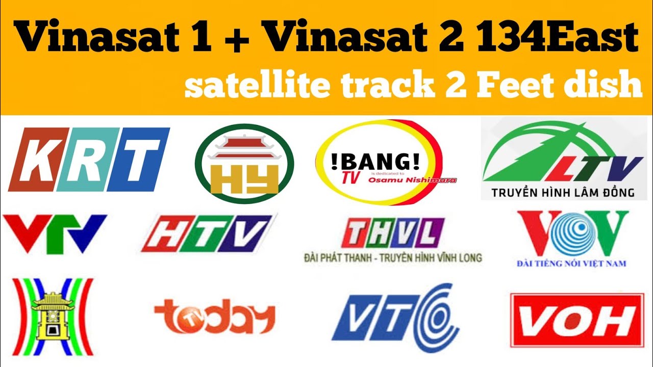 Vinasat 1+ Vinasat 2 132East || Dish setting|| channel list|| 2 feet dish antenna 📶