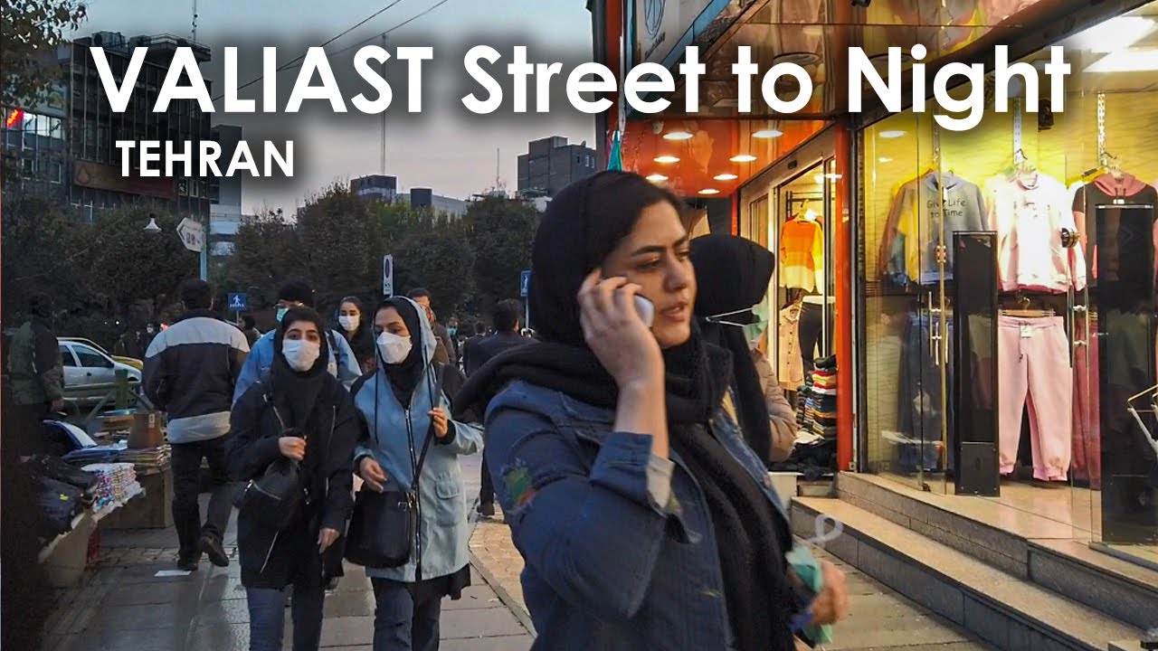 TEHRAN - VALIAST Street to the Enghelab SQUARE -  تهران - ولیعصر رو به میدان انقلاب