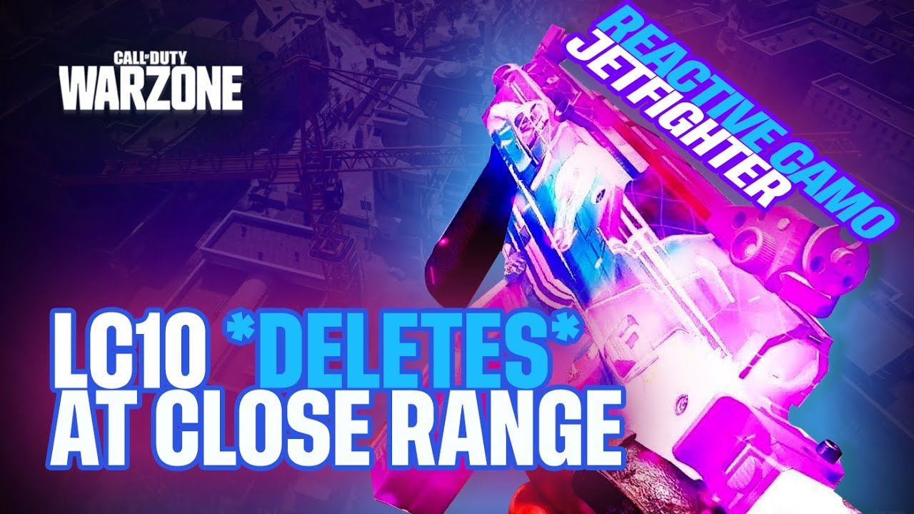 LC10 *MELTS* at close range in Warzone! - Jet fighter Reactive Camo Blueprint