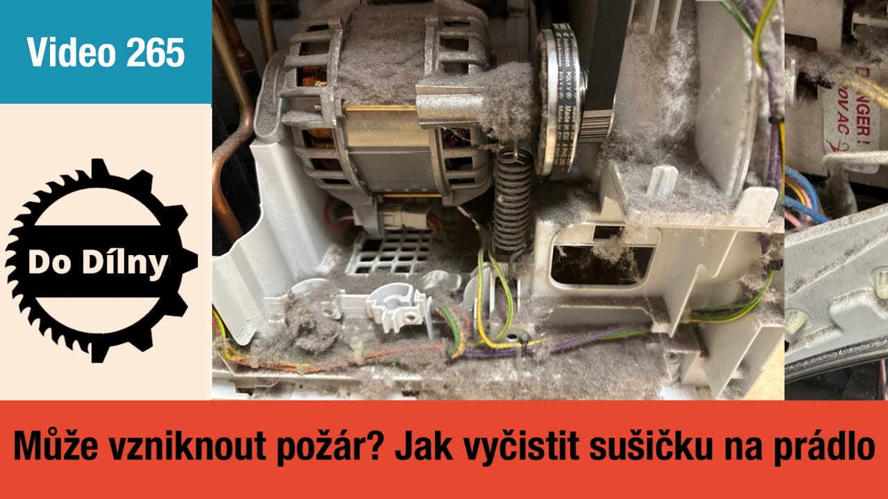 Může vzniknout požár? Jak vyčistit sušičku na prádlo