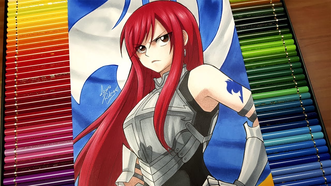 Drawing ERZA SCARLET | Fairy Tail Tribute