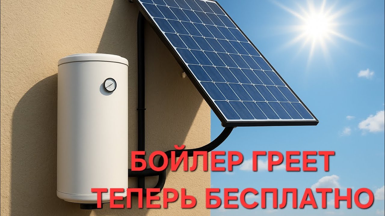 КАК НАГРЕТЬ БОЙЛЕР И НЕ ПЛАТИТЬ ЗА СВЕТ #ремонтбойлера #тэндлябойлера #солнечныепанели 