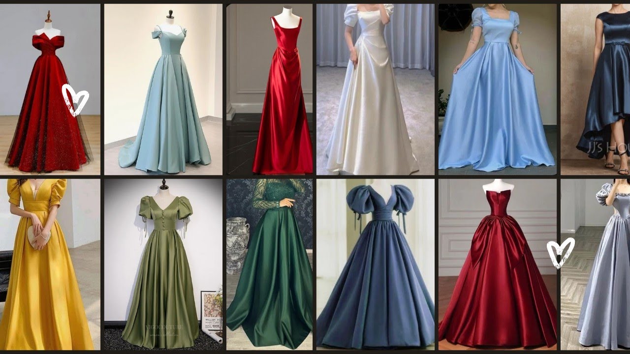 satin dress👗 collections long gown  #collection #dressdesign #dress