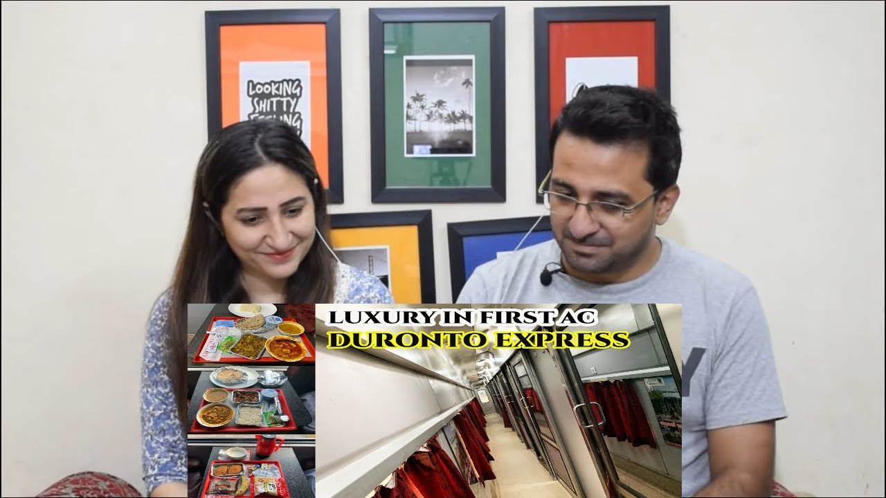 Pakistani Reacts to First AC interior and Food of Hyderabad Duronto train all Meals of day covered