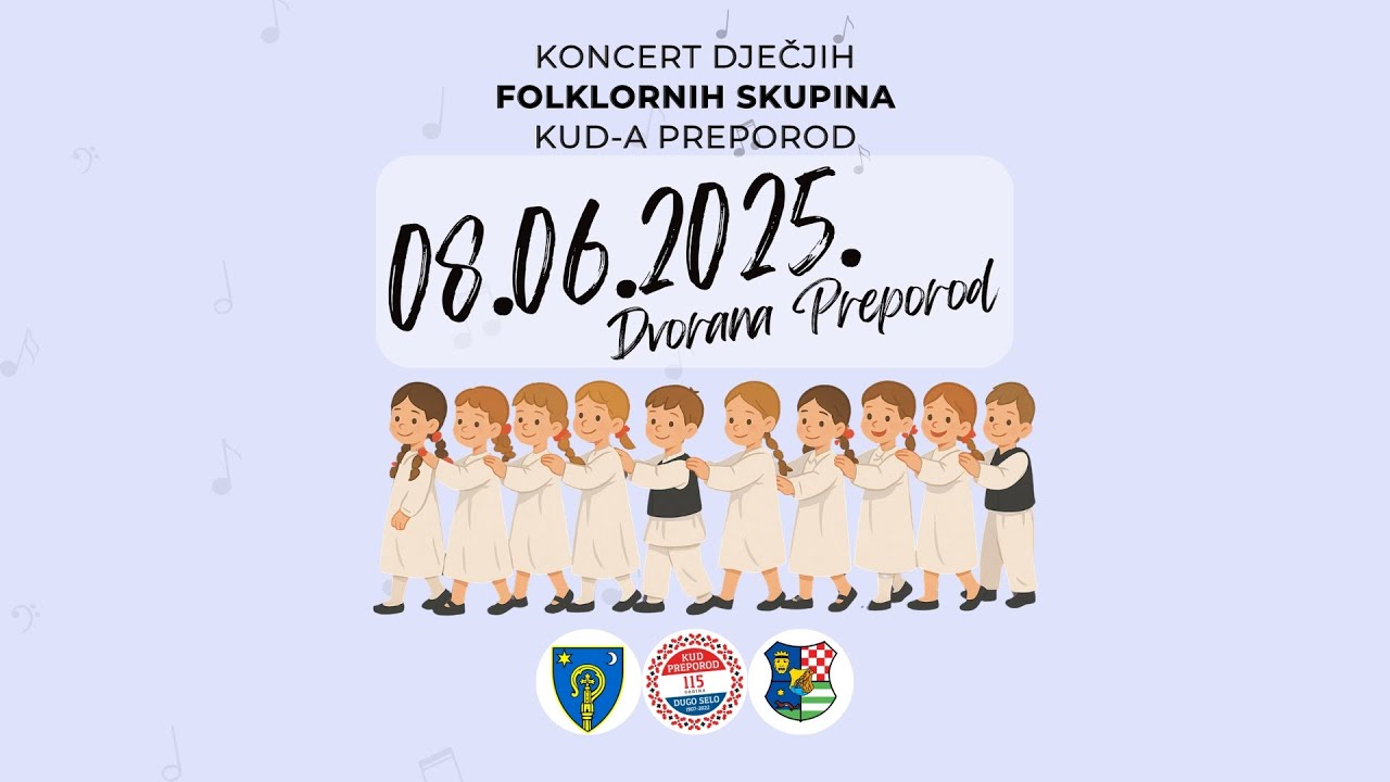 Koncert dječjih folklornih skupna KUD-a Preporod