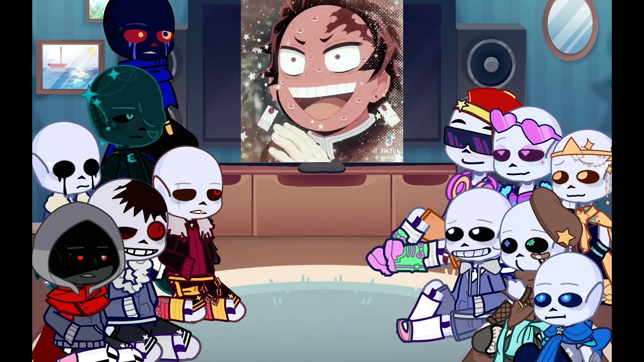 Реакция AU от Sans на фэндомы [DEMON SLAYER/ПРЕКРАЩЕНО] x2 Скорость!