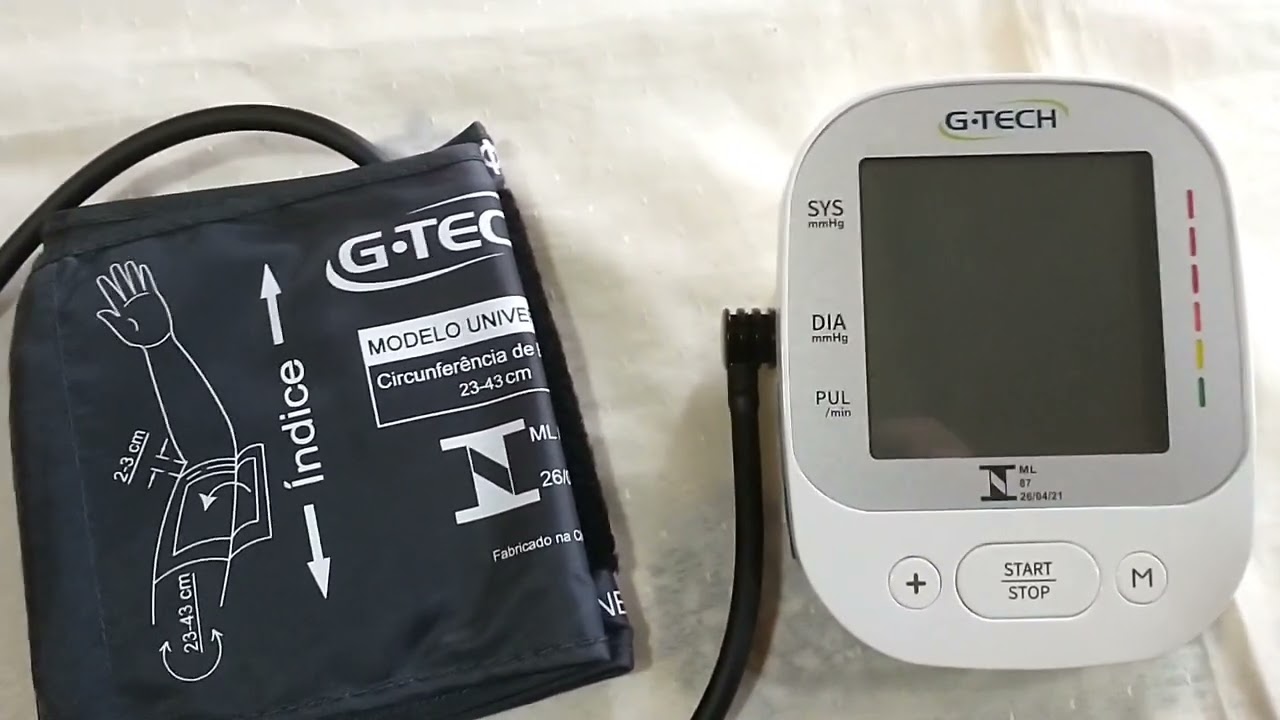 COMO AFERIR PRESSÃO ARTERIAL COM APARELHO DIGITAL DE BRAÇO - G-TECH L A 800